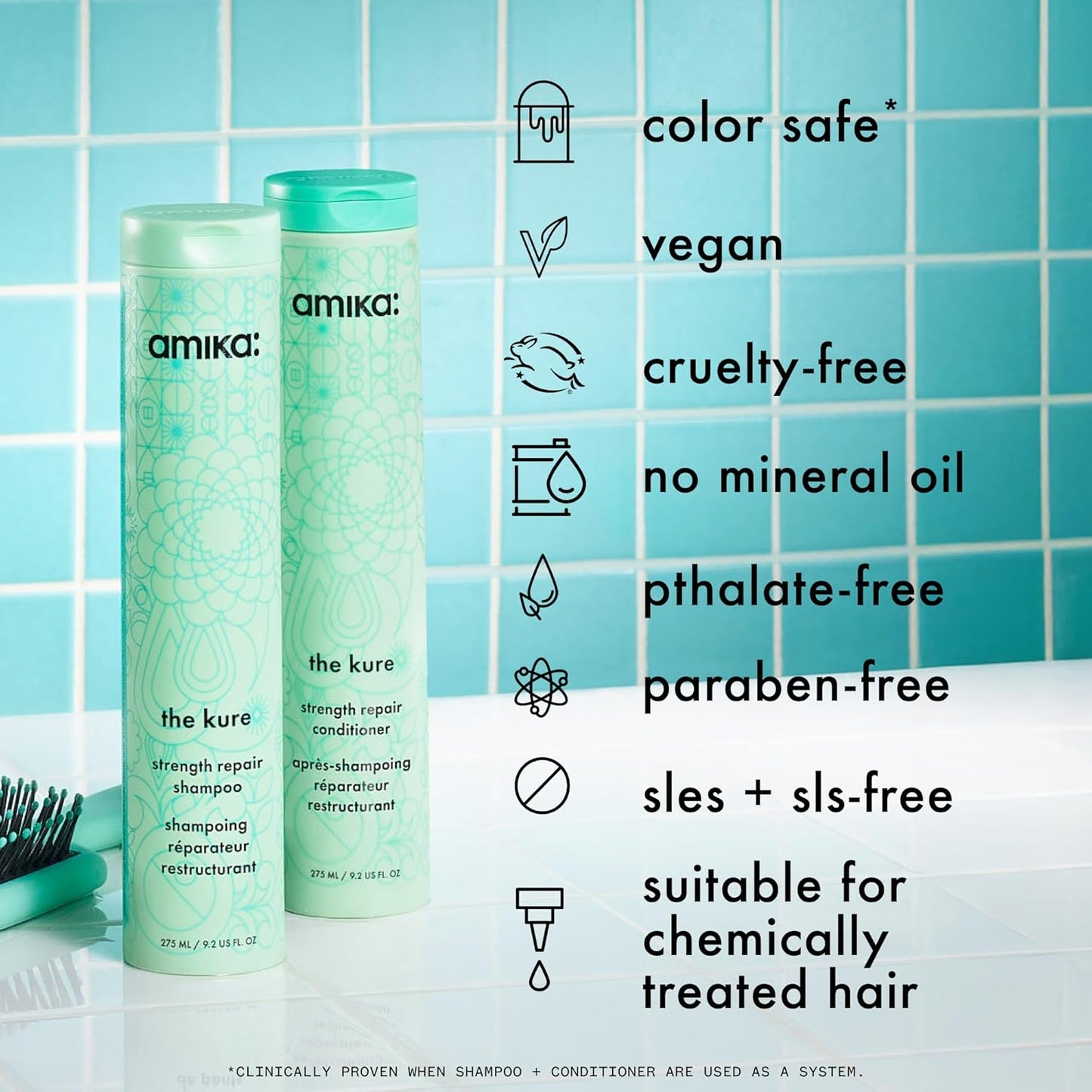 Amika The Kure Strength Repair Conditioner 1 L (33.8 fl oz)