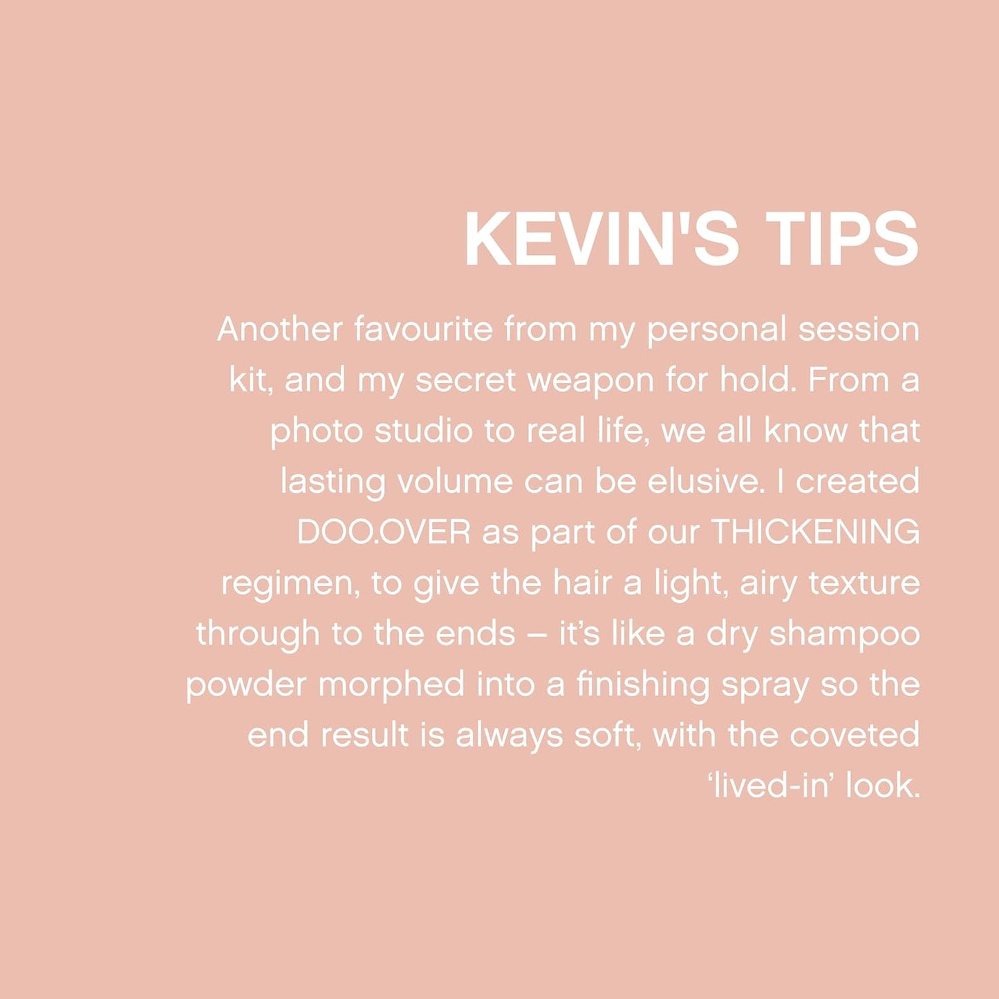 KEVIN.MURPHY Doo Over - Dry Powder Finishing Hairspray 250 mL (8.5 fl oz)