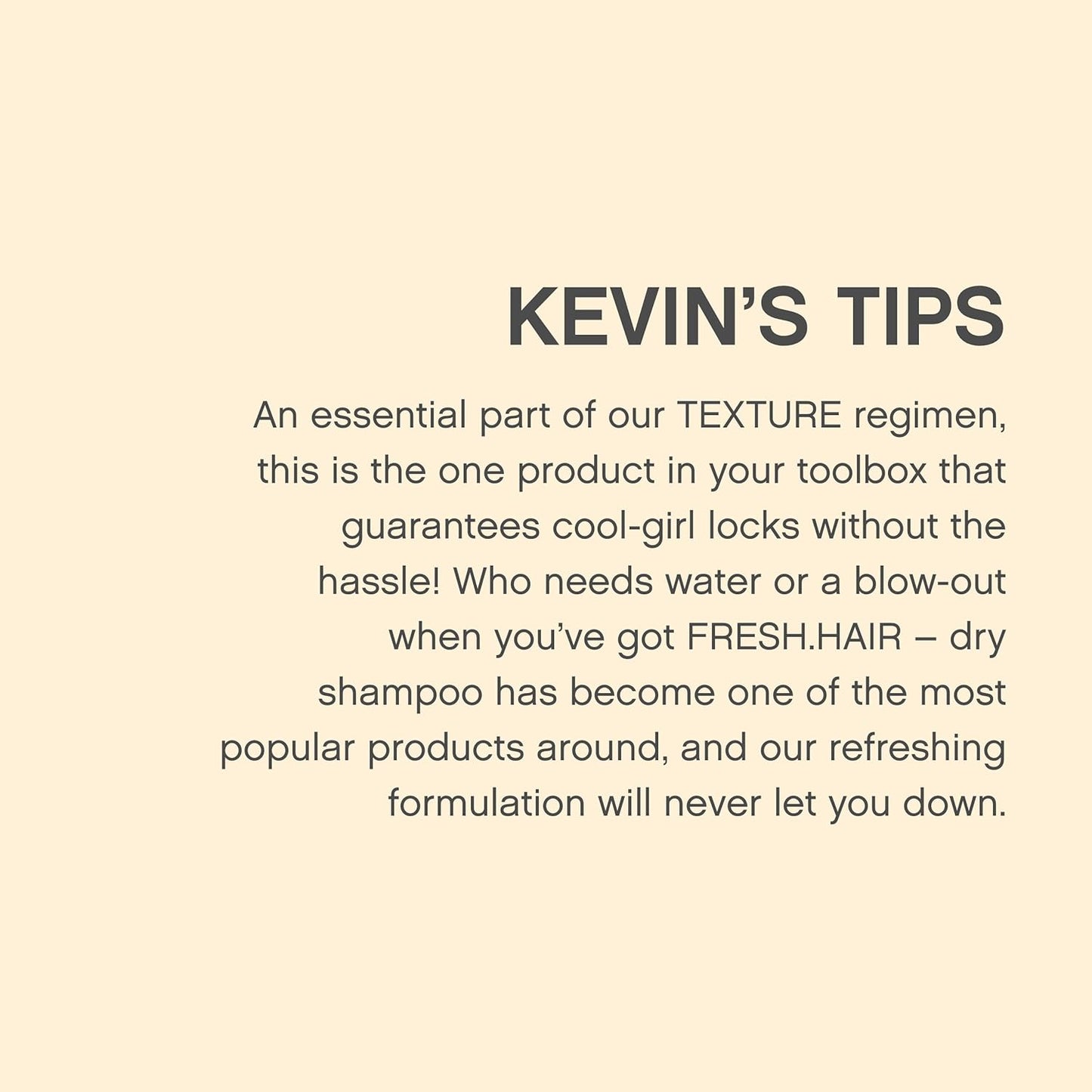 KEVIN.MURPHY Fresh Hair Dry Shampoo 250 mL (8.4 fl oz)