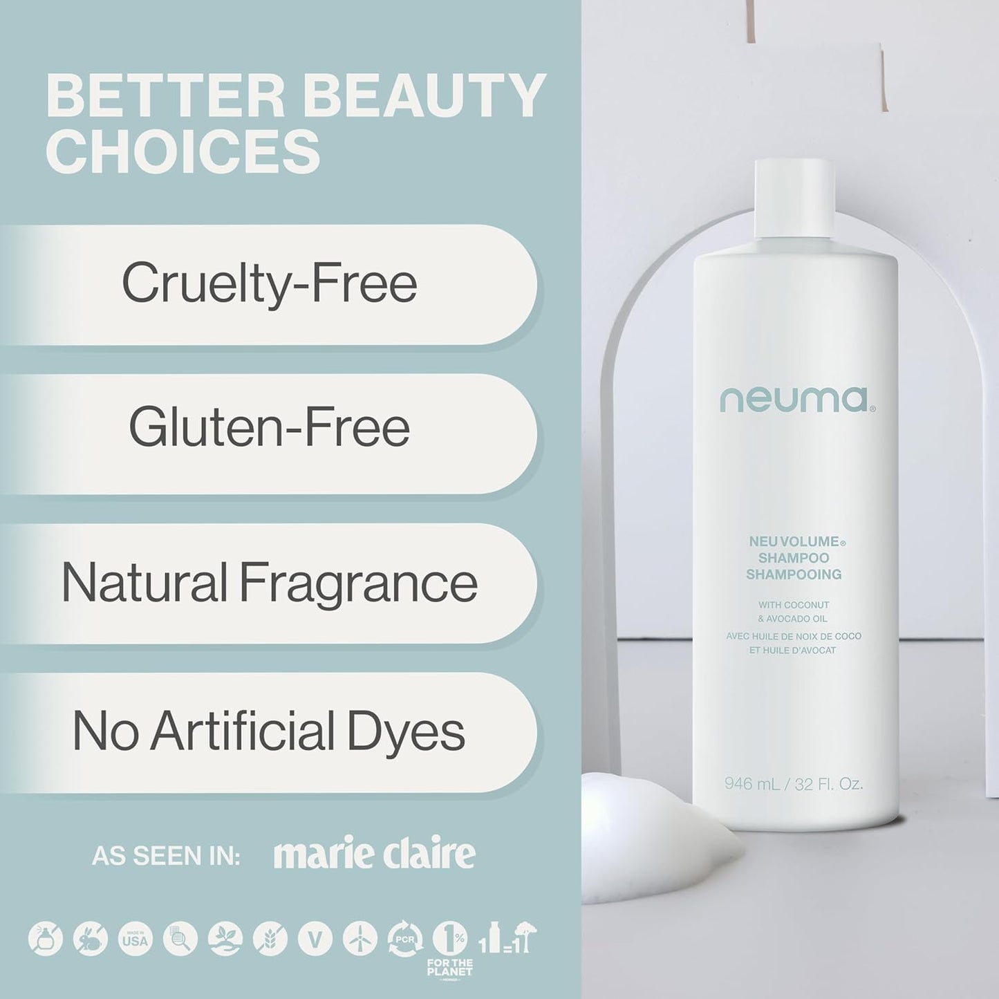 Neuma: Neu Volume Shampoo 946 mL (32 fl oz)
