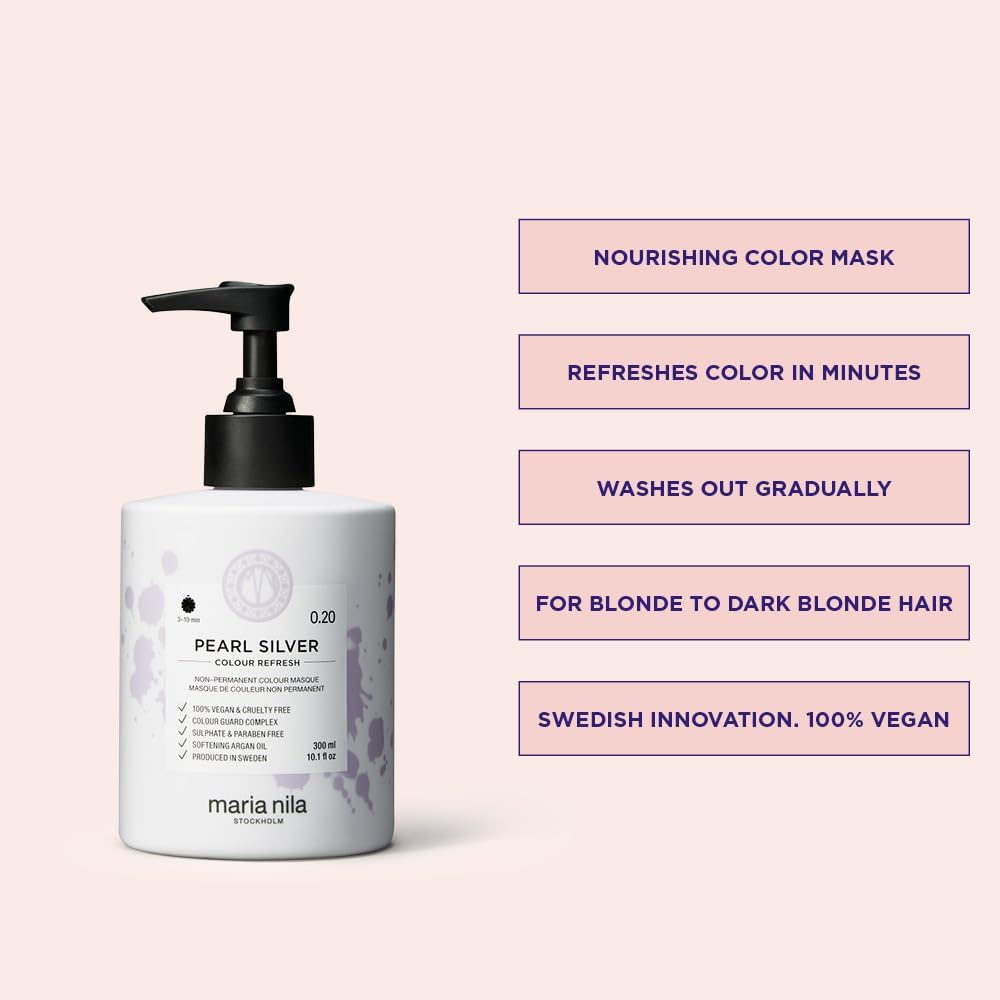 Maria Nila Colour Refresh Pearl Silver 300 mL (10.1 fl oz)