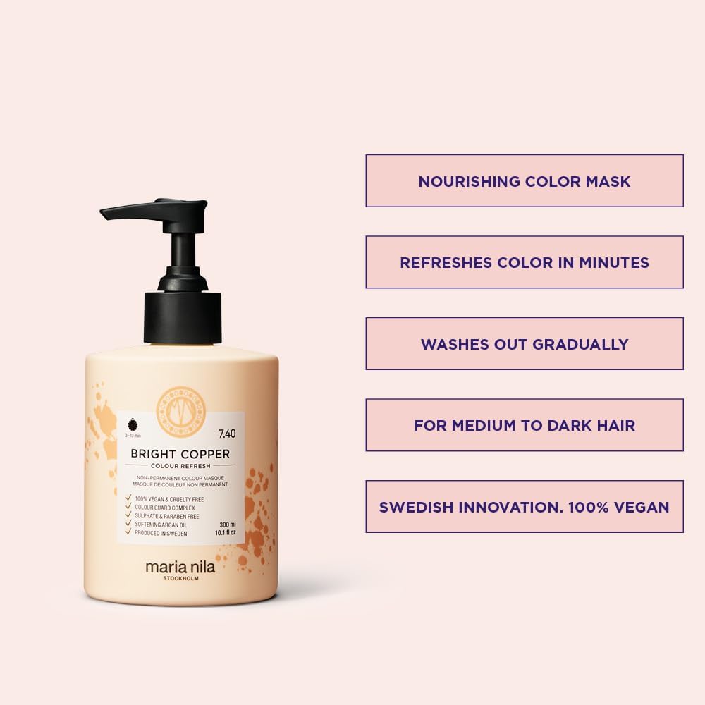 Maria Nila Colour Refresh Bright Copper 300 mL (10.1 fl oz)
