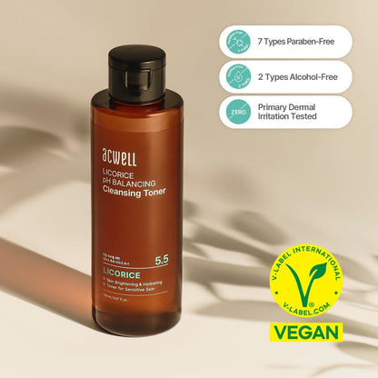 ACWELL Licorice pH Balancing Cleansing Toner 150 mL (5.1 fl oz)