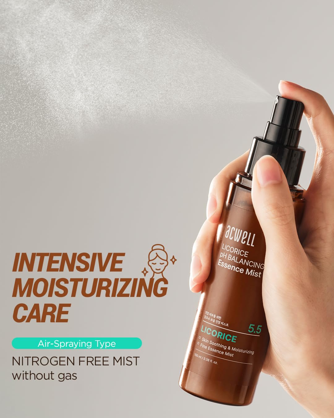 ACWELL Licorice pH Balancing Essence Mist 100 mL (3.38 fl oz)