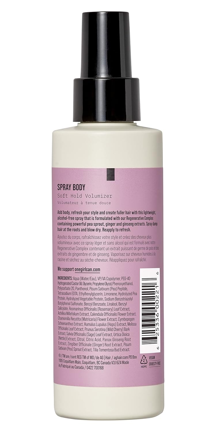 AG Care Spray Body Soft Hold Volumizer 148 mL (5oz)