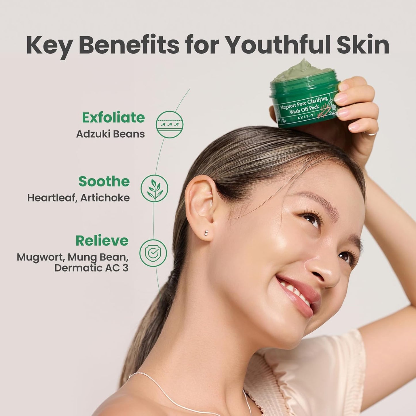 AXIS-Y Mugwort Pore Clarifying Wash Off Pack 100mL (3.38 fl oz)