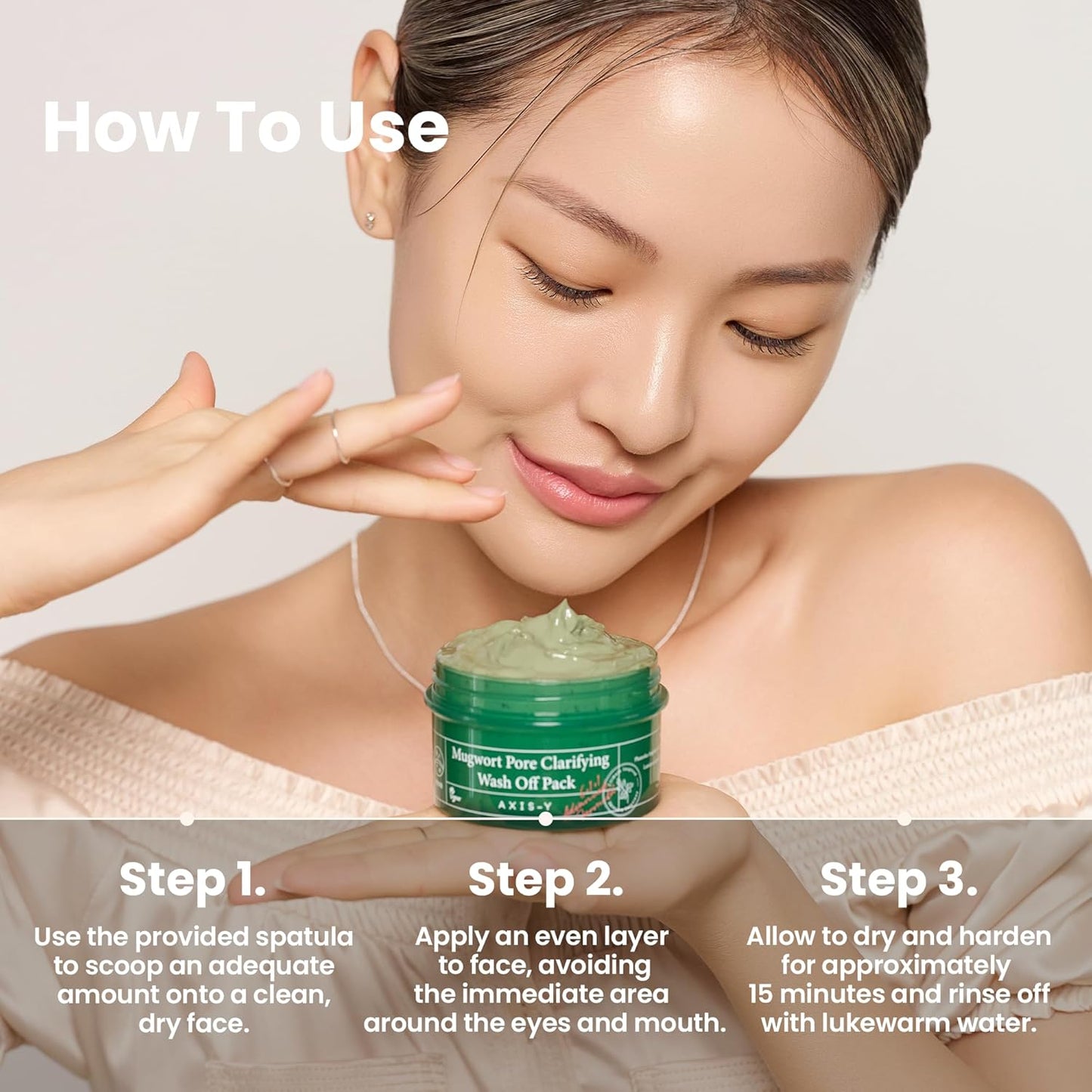 AXIS-Y Mugwort Pore Clarifying Wash Off Pack 100mL (3.38 fl oz)