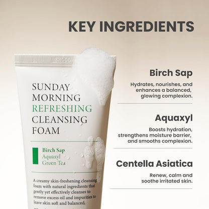 AXIS-Y Sunday Morning Refreshing Cleansing Foam 120mL (4.05 fl oz)
