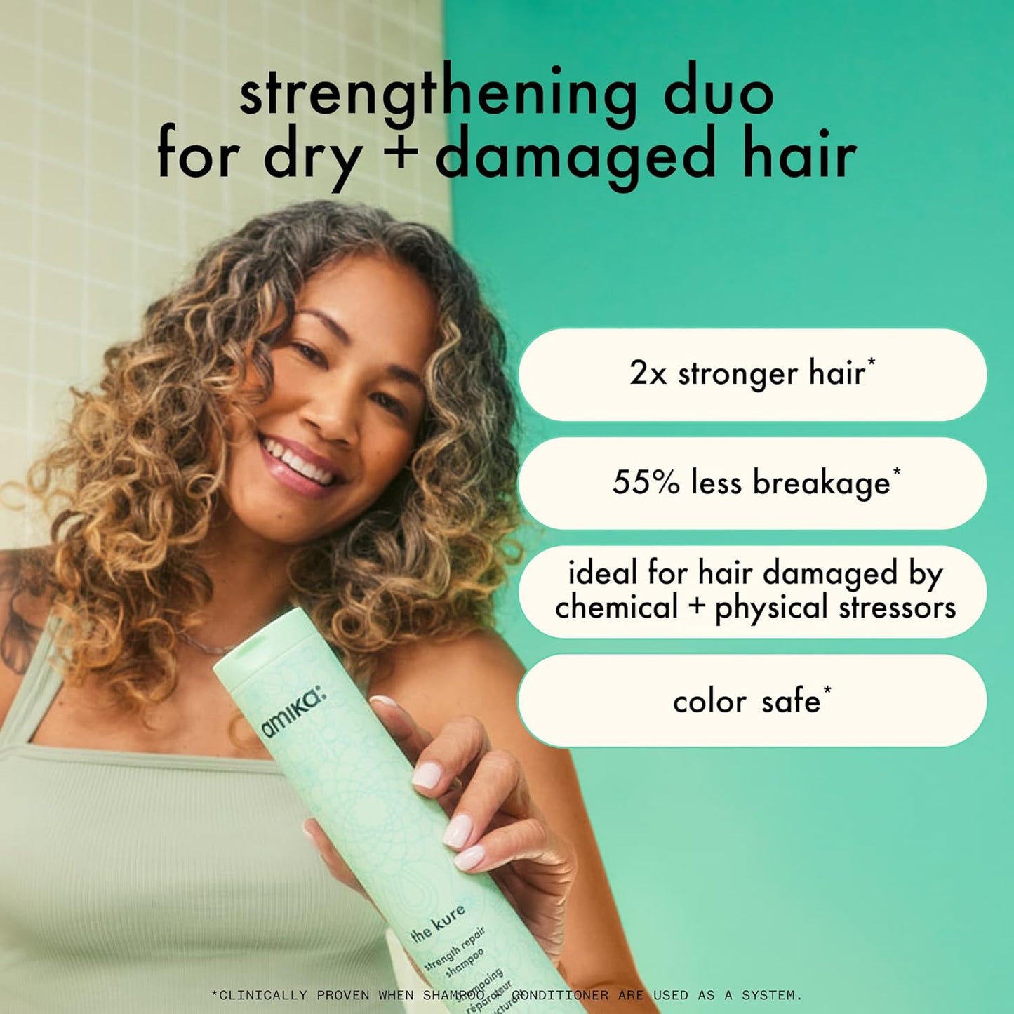 Amika The Kure Strength Repair Conditioner 1 L (33.8 fl oz)