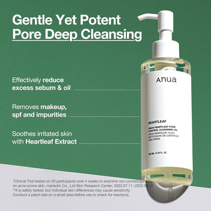 Anua Heartleaf Pore Control Cleansing Oil 200 mL (6.76 fl oz)