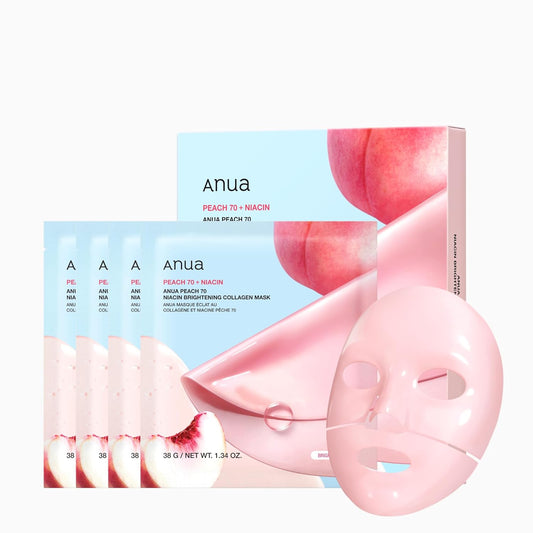 Anua Peach 70 Niacin Brightening Collagen Mask 38 g (4ea)