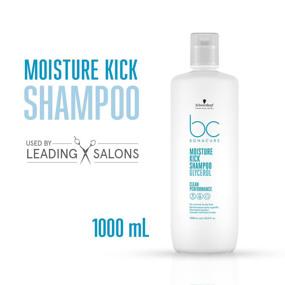 BC Bonacure Moisture Kick Shampoo 1 L (33.8 fl oz)