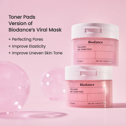 BIODANCE Collagen Gel Toner Pads 140g (4.93 oz) 60 pads