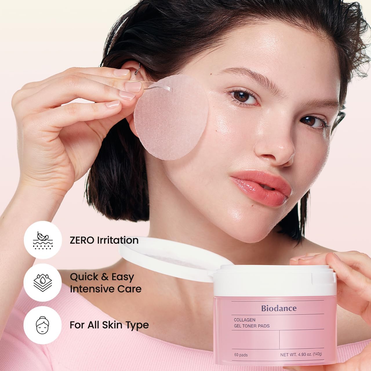 BIODANCE Collagen Gel Toner Pads 140g (4.93 oz) 60 pads