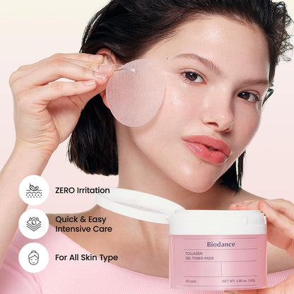BIODANCE Collagen Gel Toner Pads 140g (4.93 oz) 60 pads