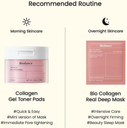 BIODANCE Collagen Gel Toner Pads 140g (4.93 oz) 60 pads