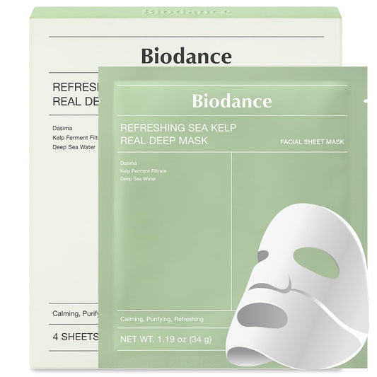 BIODANCE Refreshing Sea Kelp Real Deep Mask 34 g (1.19 oz) 4pc