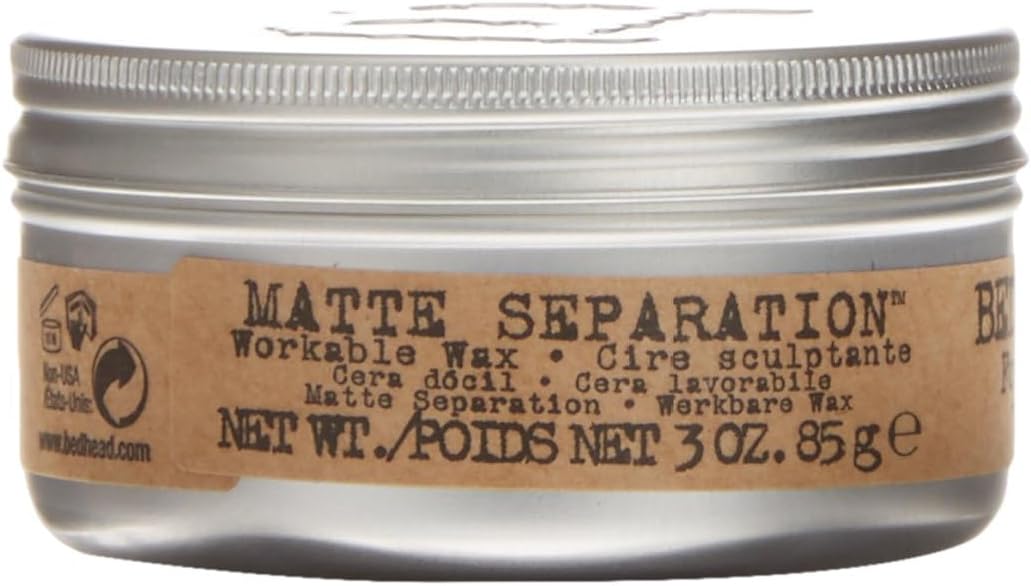 Bed Head For Men: Matte Separation Workable Wax 3 oz