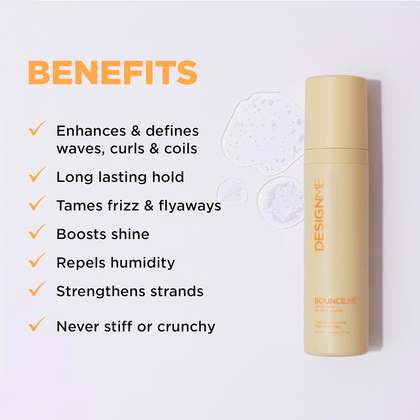 DesignMe Bounce Me Curl Gel Spray 300 mL (7.8 fl oz)