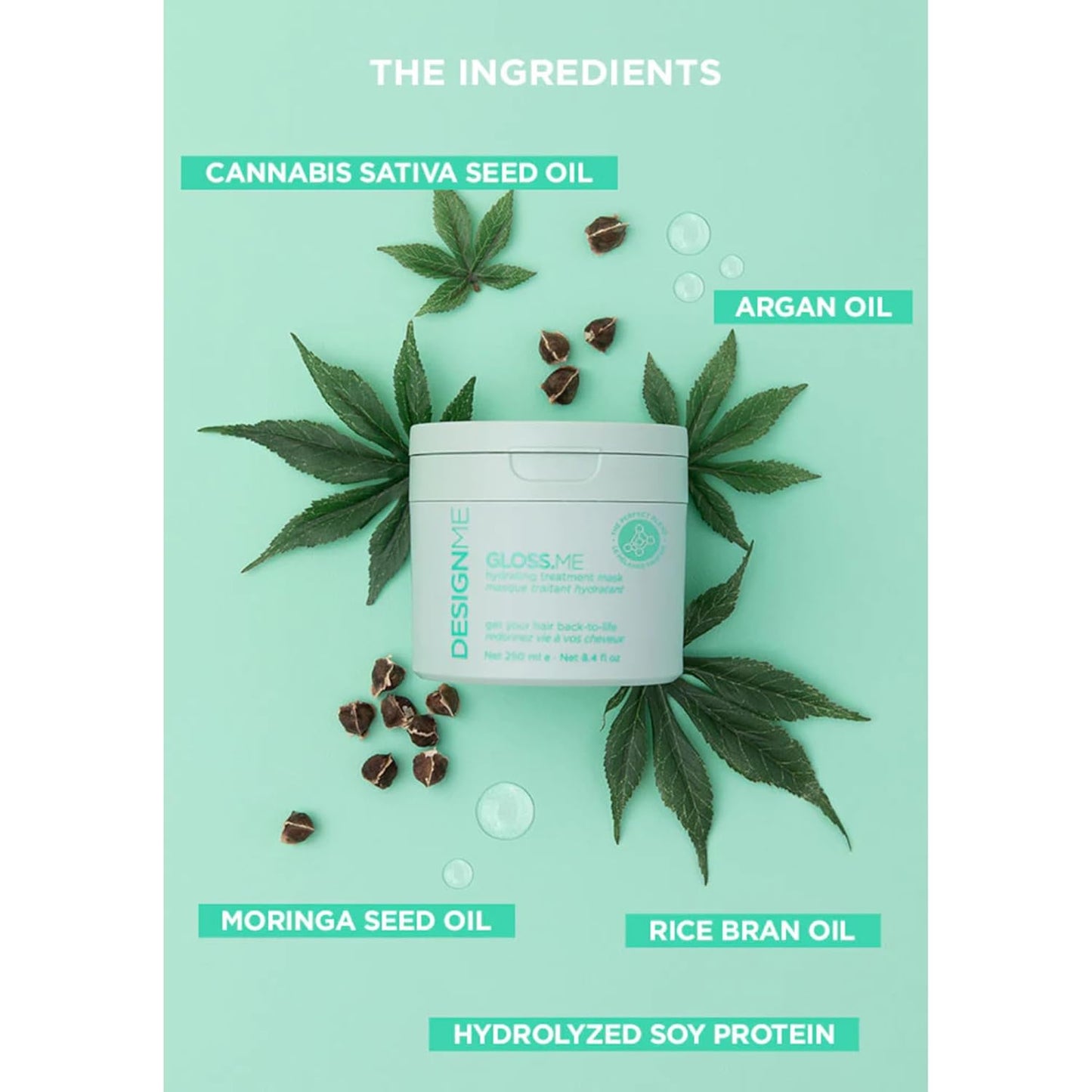 DesignMe Gloss Me Hydrating Treatment Mask 500 mL (16.9 fl oz)