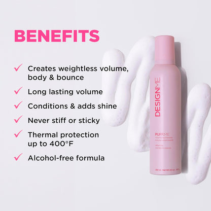 DesignMe Puff Me Volumizing Mousse 240 g (8.5 fl oz)