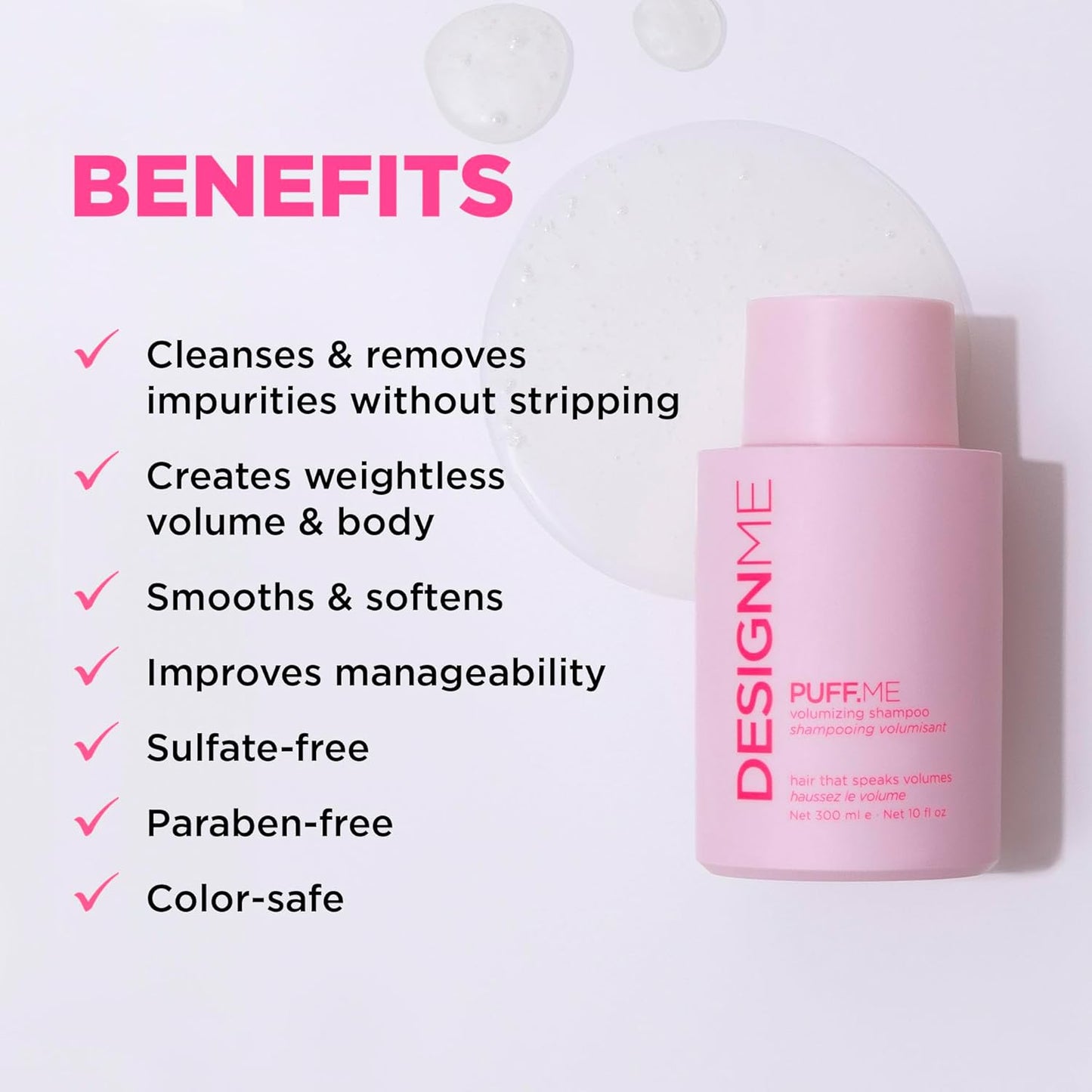DesignMe Puff Me Volumizing Shampoo 300 mL (10 fl oz)