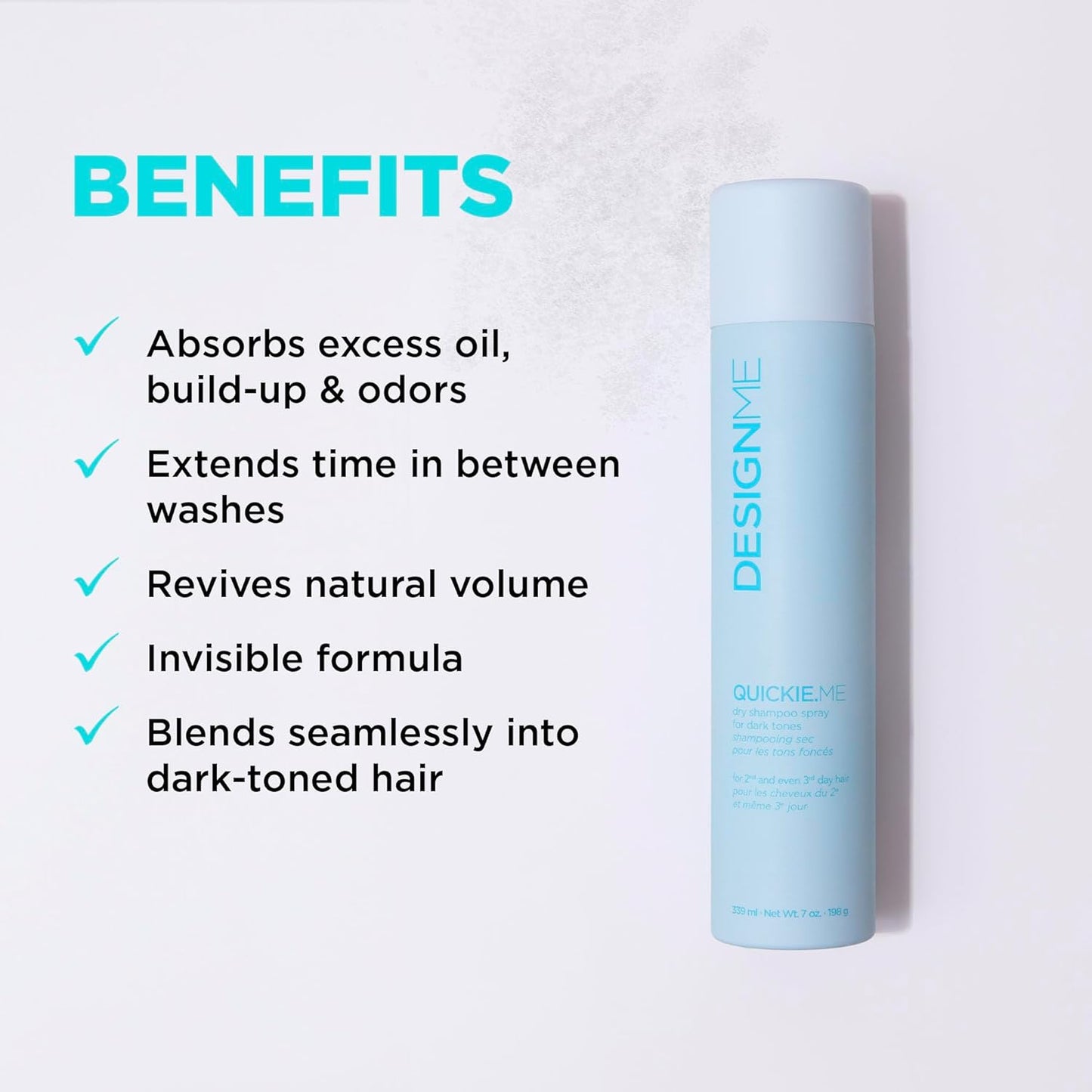 DesignMe Quickie Me Dry Shampoo Spray For Dark Tones 198 g (7 oz)