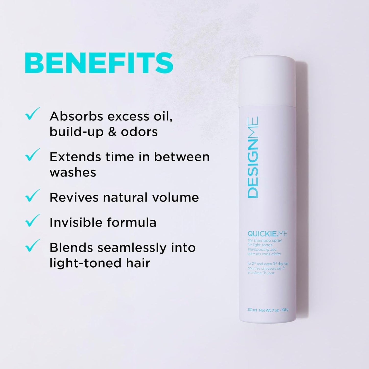 DesignMe Quickie Me Dry Shampoo Spray For Light Tones 198 g (7 oz)