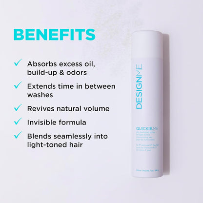 DesignMe Quickie Me Dry Shampoo Spray For Light Tones 198 g (7 oz)