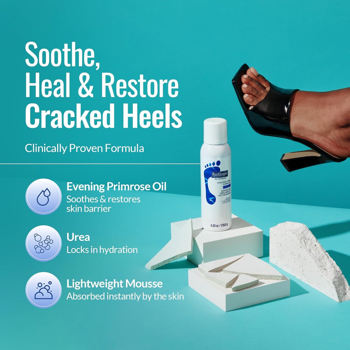 Footlogix Cracked Heel Formula 125 mL (4.23 fl oz)