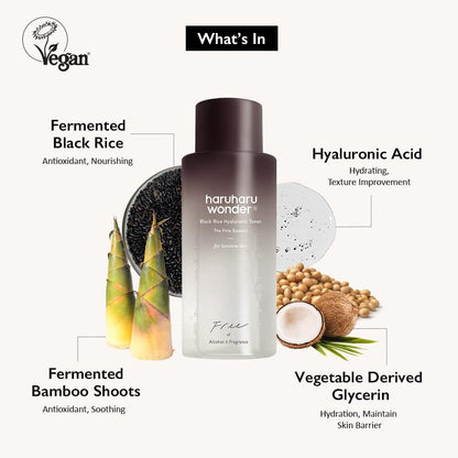 Haruharu Wonder Black Rice Hyaluronic Toner 150 mL (5.07 fl oz)