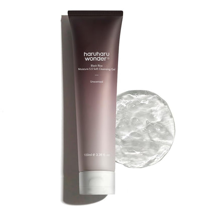 Haruharu Wonder Black Rice Moisture 5.5 Soft Cleansing Gel 100 mL (3.4 fl oz)