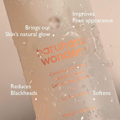 Haruharu Wonder Centella 3 Percent PHA Gentle Liquid Exfoliating Serum 120 mL(4.06 fl oz)