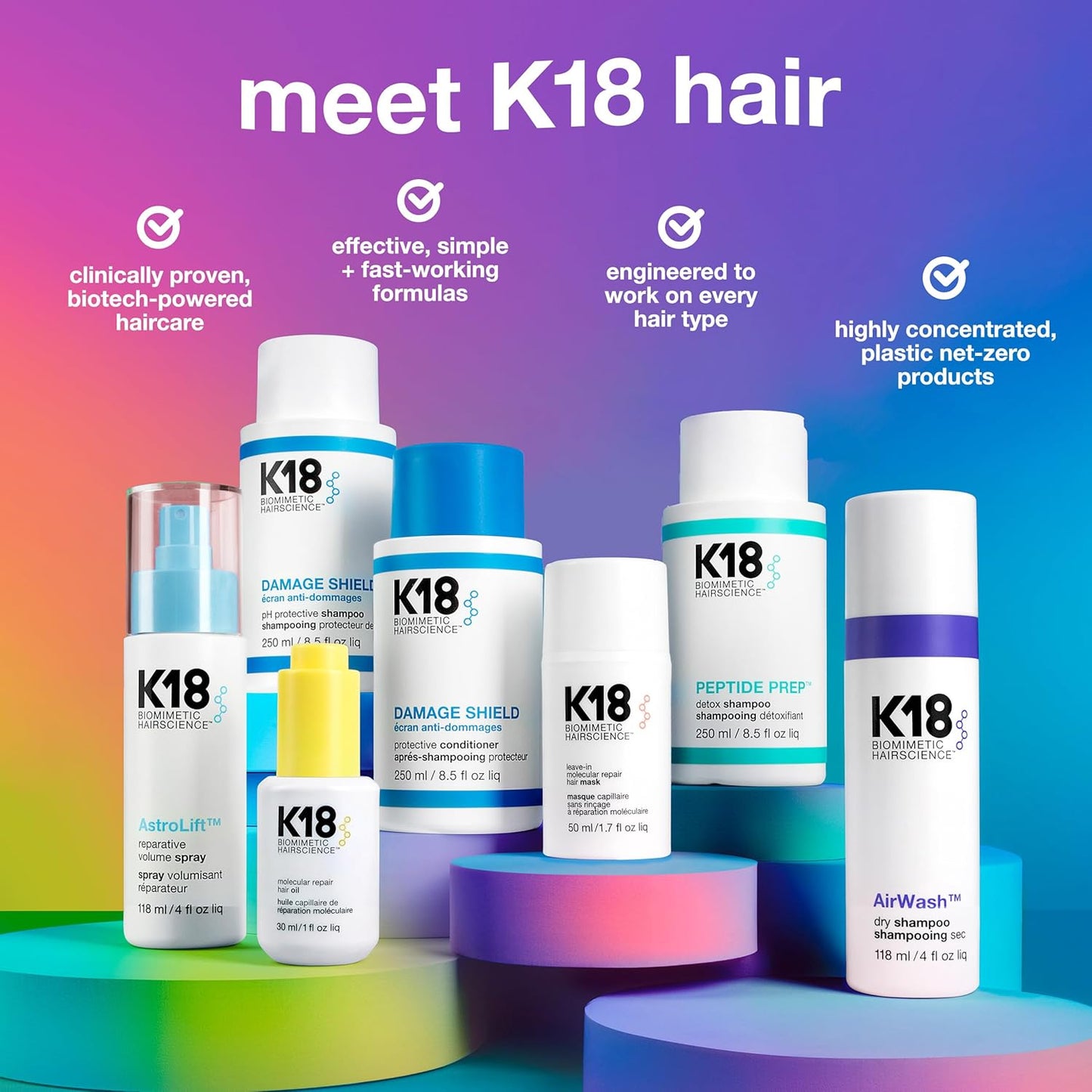 K18 Leave In Molecular Repair Hair Mask 50 mL (1.7 fl oz)