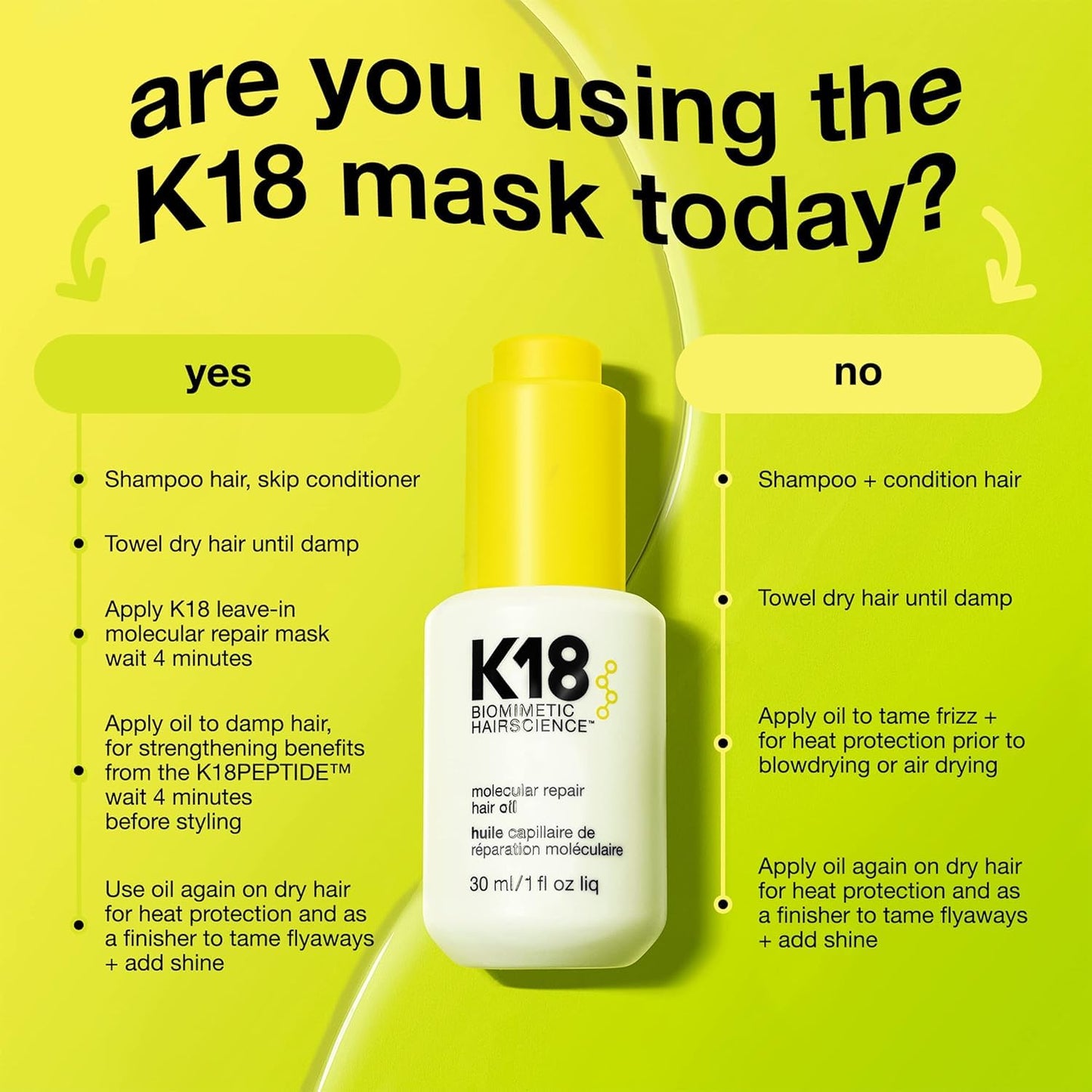 K18 Molecular Repair Hair Oil 30 mL (1 fl oz)
