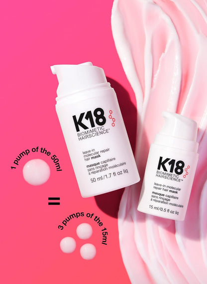 K18 Leave In Molecular Repair Hair Mask 15 mL (0.5 fl oz)