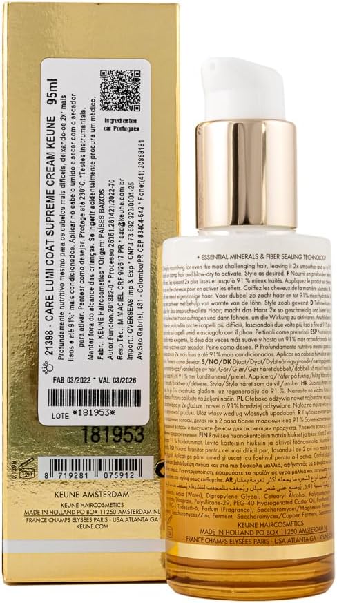 Keune  Care Lumi Coat Supreme Cream 95 mL (3.2 fl oz)