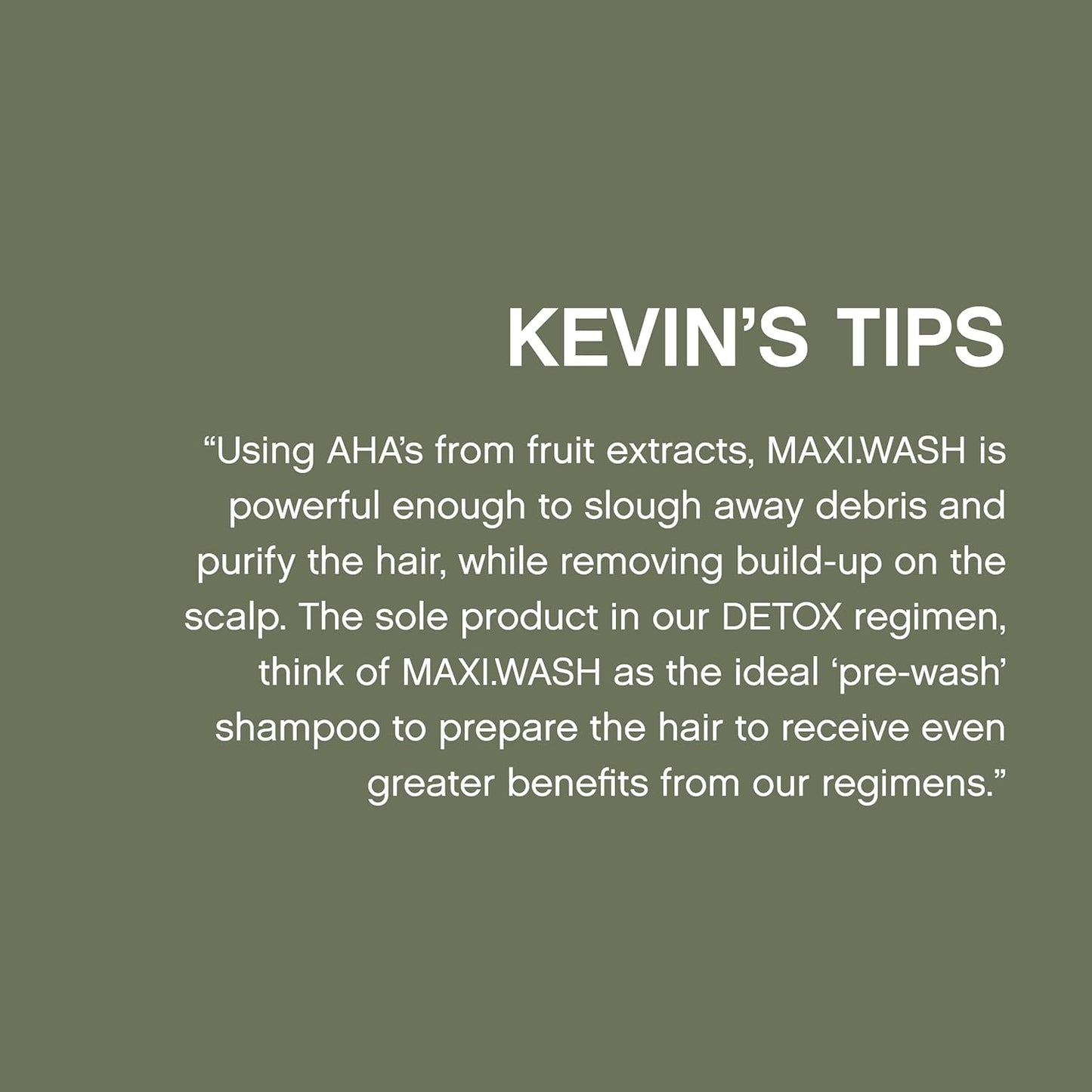 KEVIN.MURPHY Maxi Wash Detox Shampoo 250 mL (8.4 fl oz)