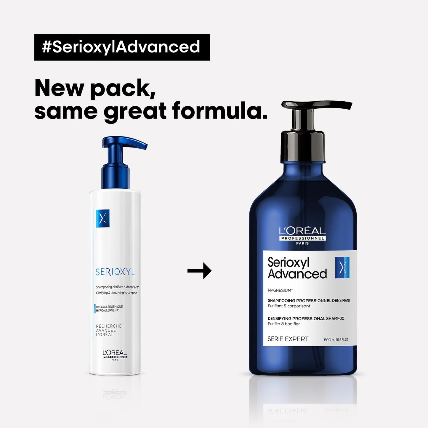 L'Oreal Professionnel Serioxyl Advanced Shampoo 500 mL (16.9 fl oz)