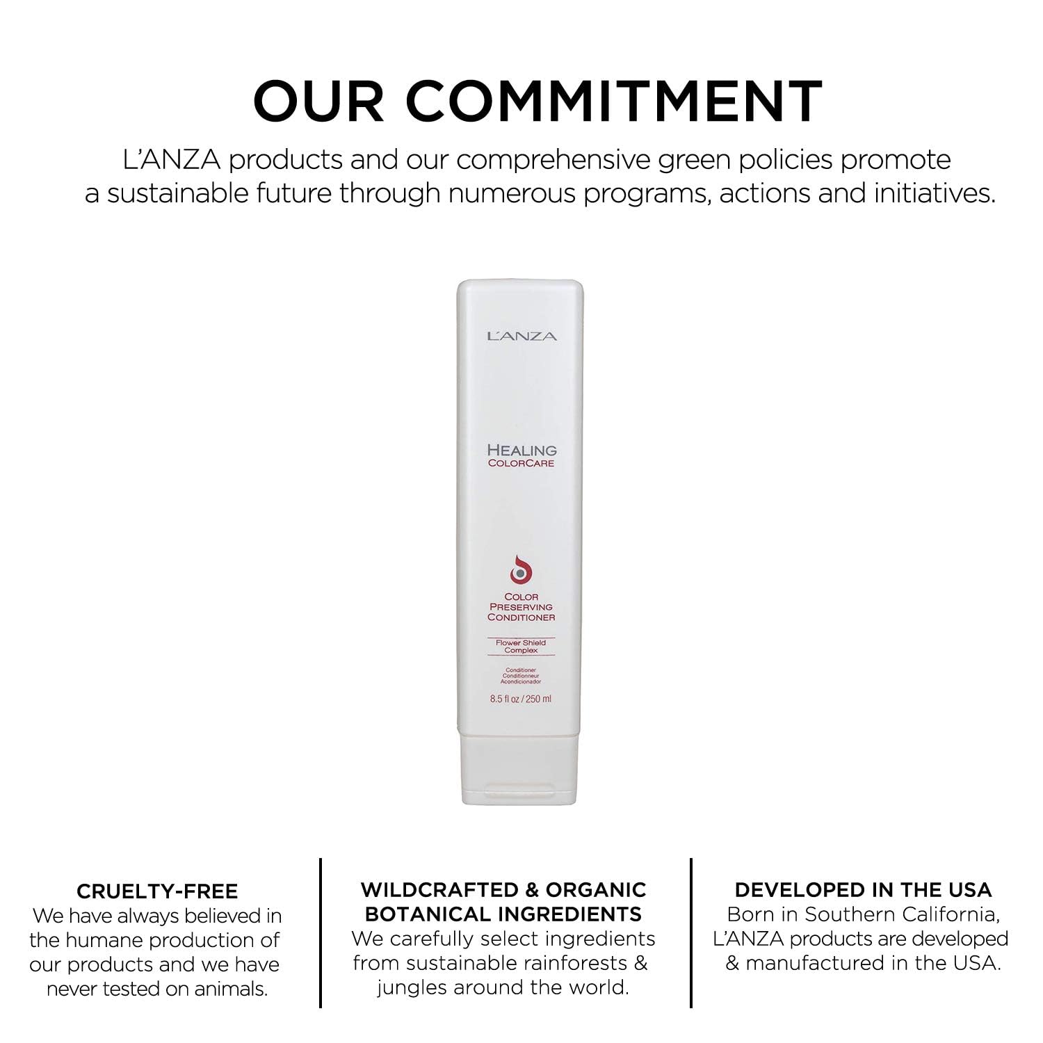 LANZA - Healing ColorCare Color Preserving Conditioner - 33.8oz / 1 Liter [Beauty] Beauty LANZA