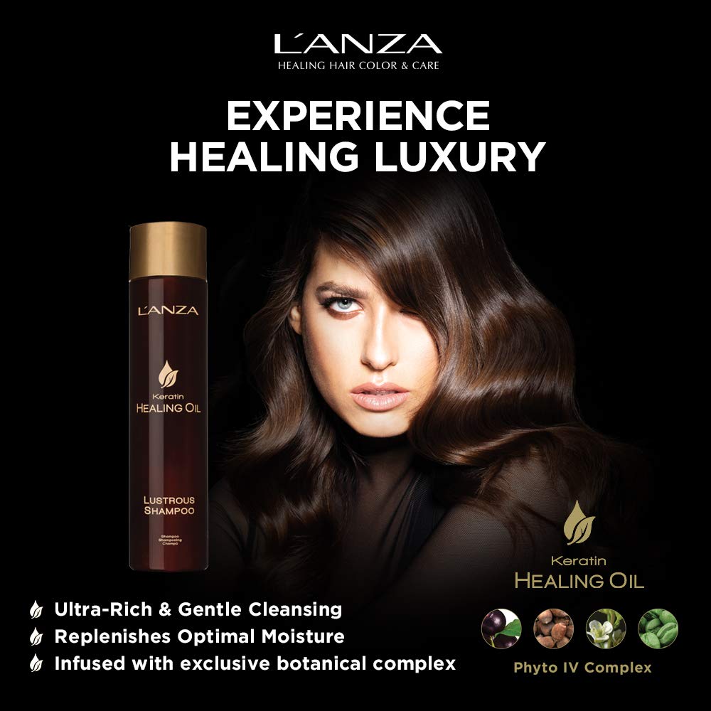 LANZA - Keratin Healing Oil Lustrous Shampoo - 33.8oz / 1 Liter [Beauty] Beauty LANZA