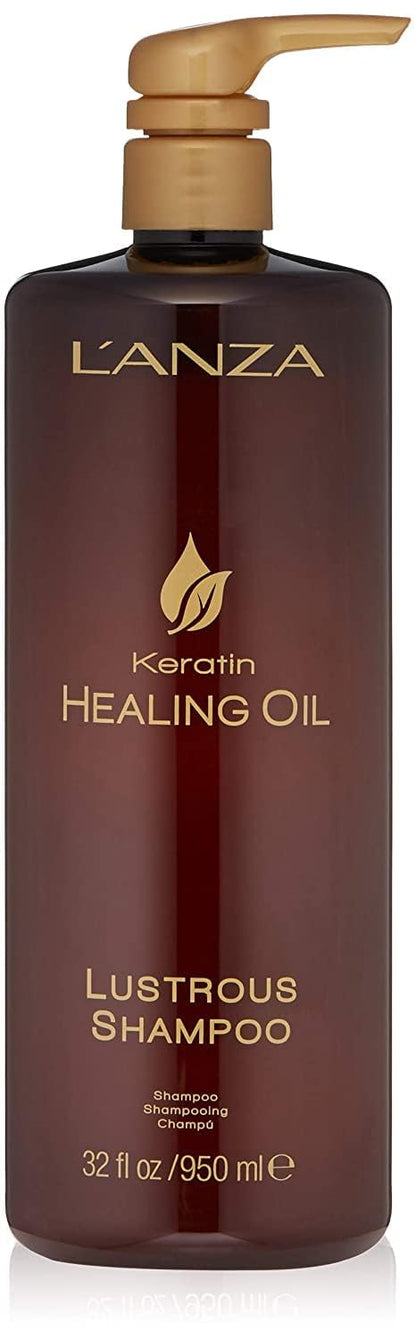 LANZA - Keratin Healing Oil Lustrous Shampoo & Conditioner DUO - 33.8oz / 1 Liter [Beauty] Beauty LANZA