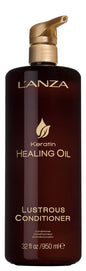 LANZA - Keratin Healing Oil Lustrous Shampoo & Conditioner DUO - 33.8oz / 1 Liter [Beauty] Beauty LANZA