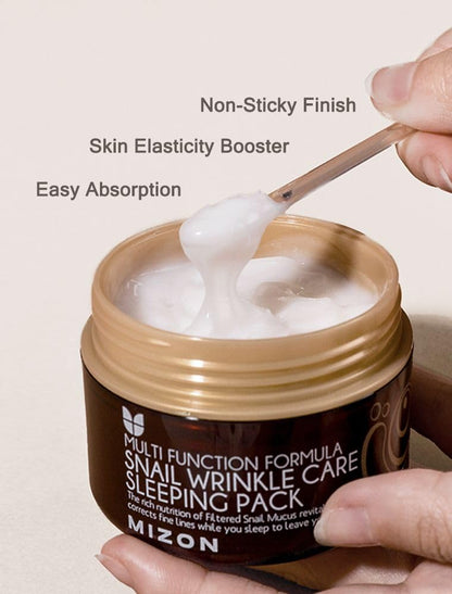 MIZON Snail Wrinkle Care Sleeping Pack 80 mL (2.7 fl oz)