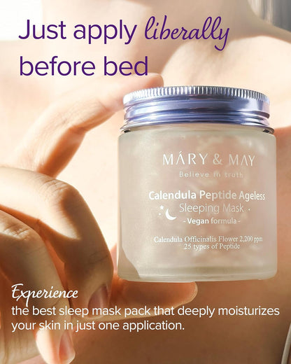 Mary&May Calendula Peptide Ageless Sleeping Mask 110 g (3.7 oz)