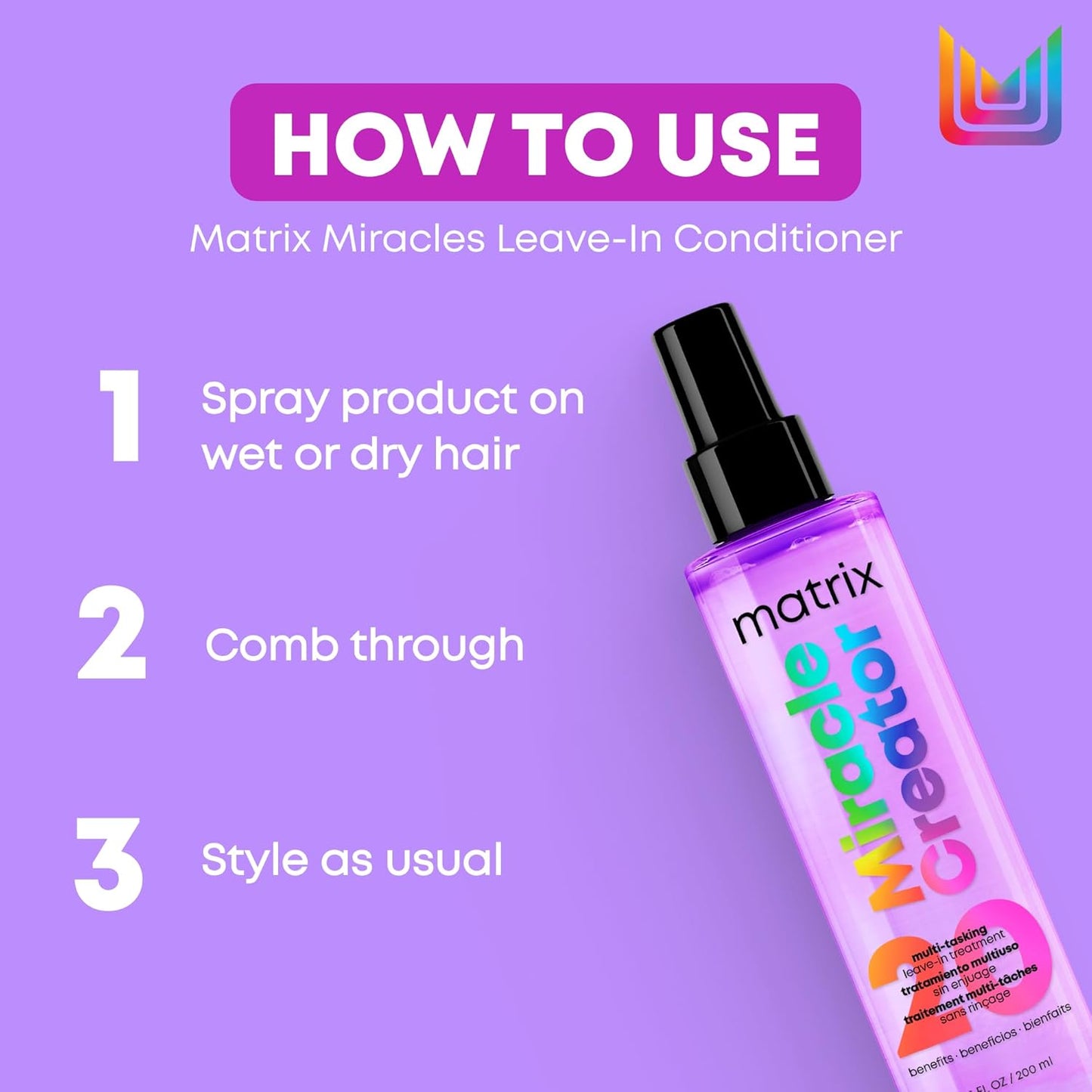 Matrix Miracle Creator Multi-Tasking Leave-In Treatment 200 mL (6.8 fl oz)