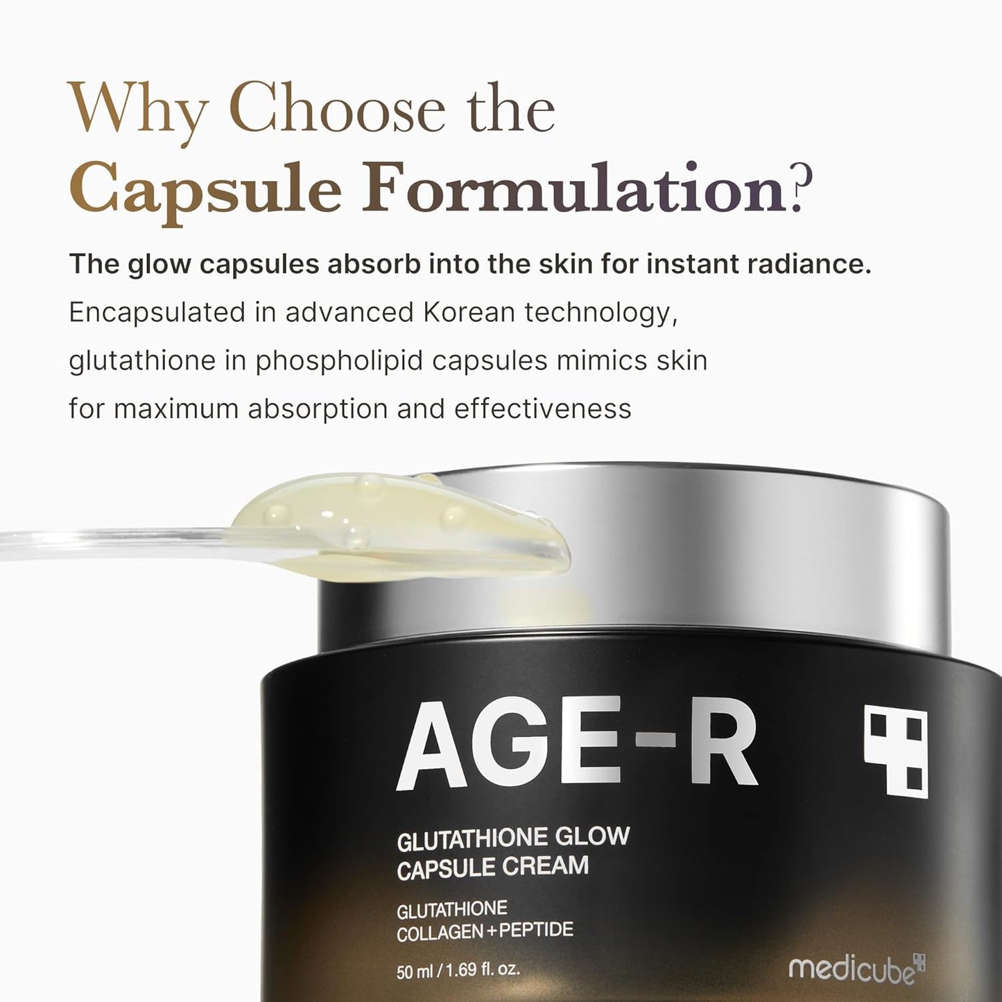 Medicube AGE-R Glutathione Glow Capsule Cream 50 mL (1.69 fl oz)