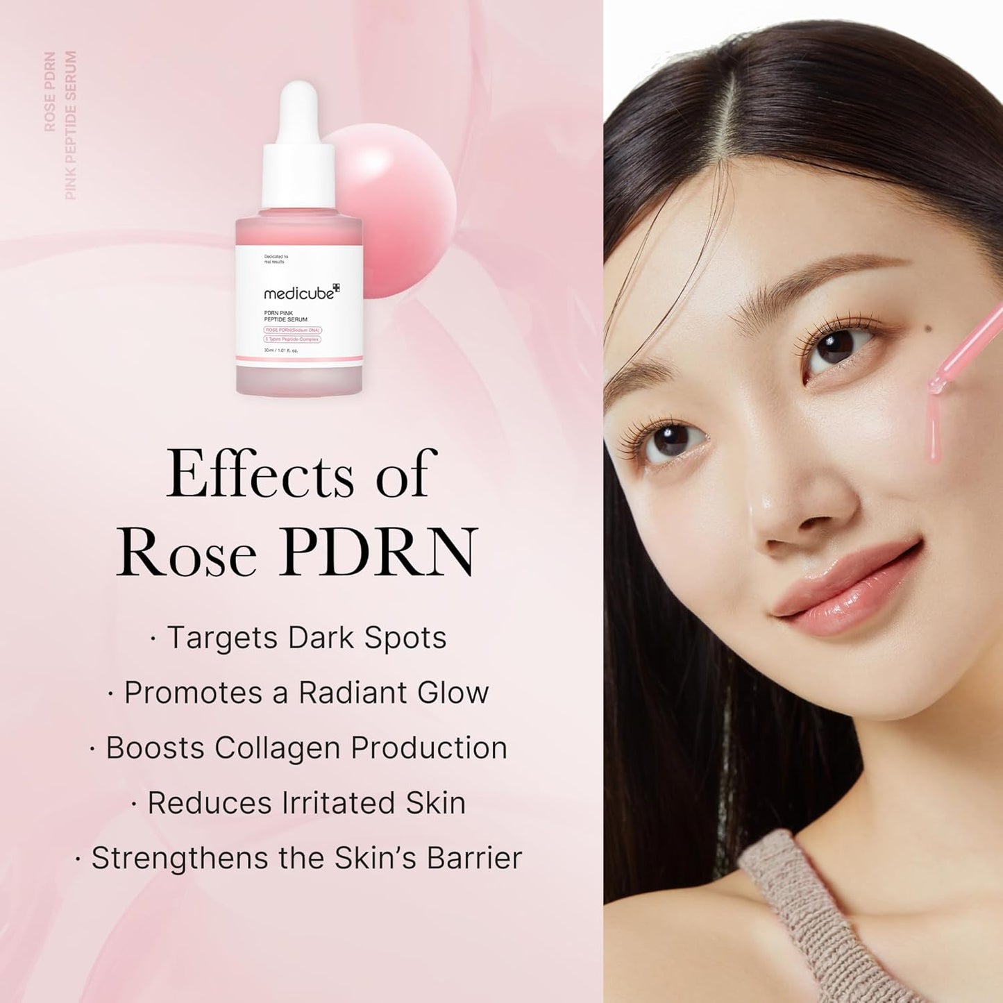 Medicube PDRN Pink Peptide Serum 30 mL (1.01 fl oz)