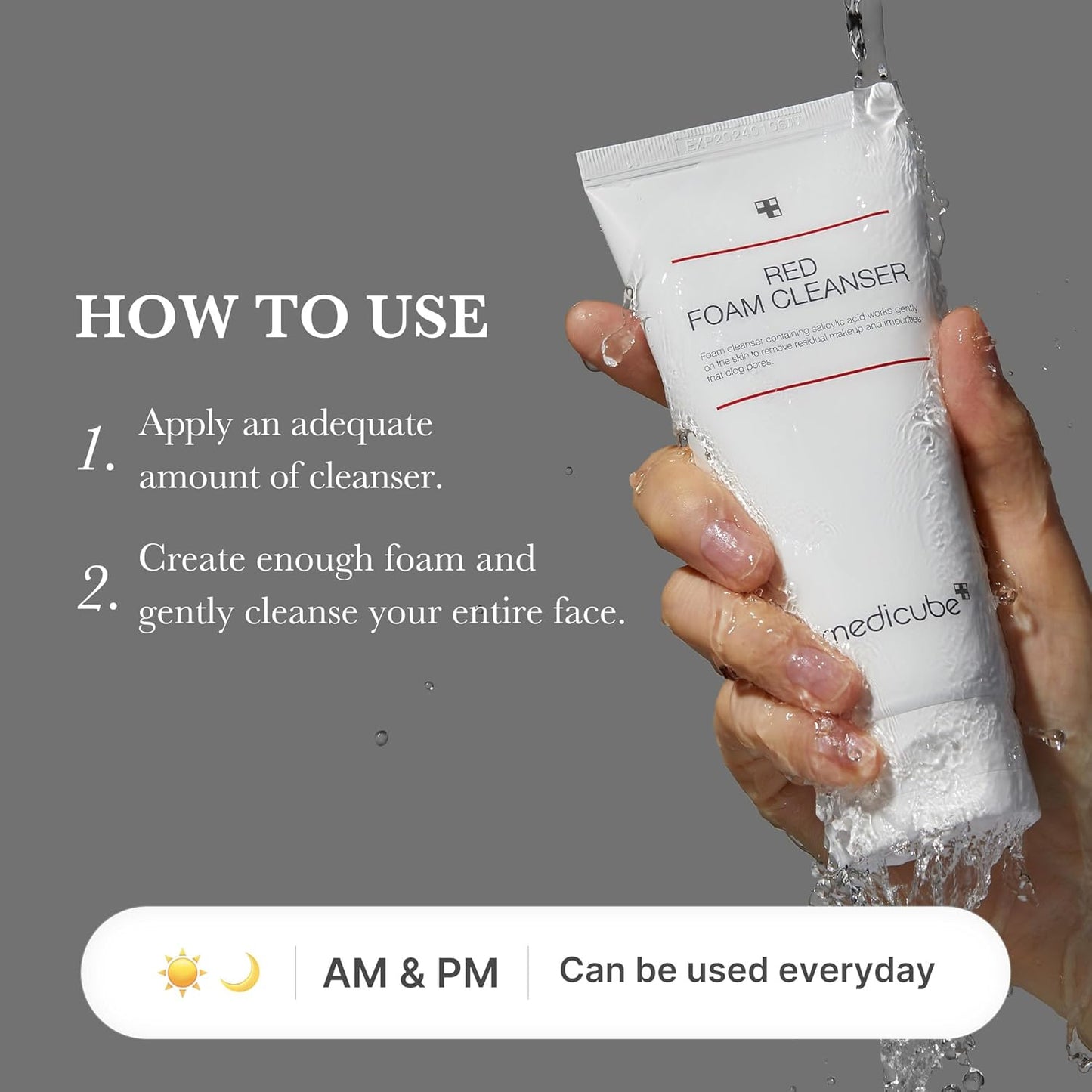 Medicube Red Foam Cleanser 120 mL (4.06 fl oz)