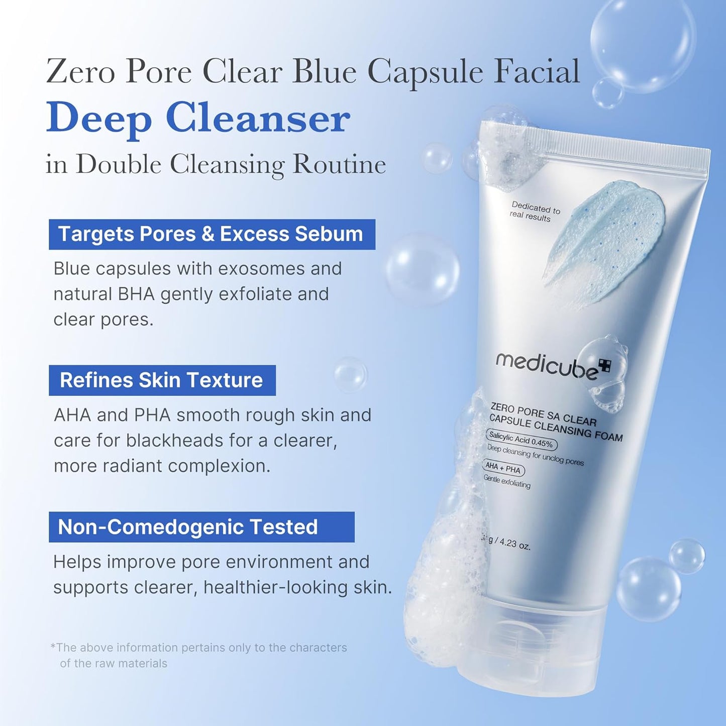 Medicube Zero Pore SA Clear Capsule Cleansing Foam 120 mL (4.23 fl oz)